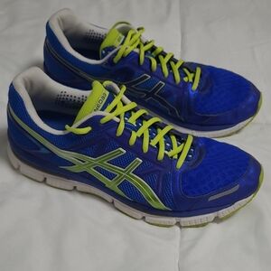 Asics Vibrant Blue and Lime Sneakers